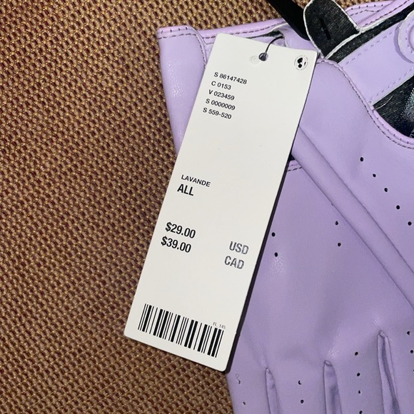 Urban Outfitters purple Faux Leather Moto Gloves - Picture 8 of 8